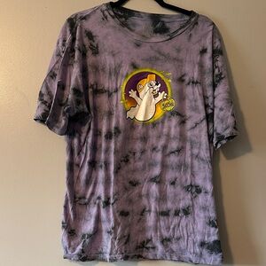 2024 Halloween Buc-ees ghost Purple Tie-Dye Graphic Tee